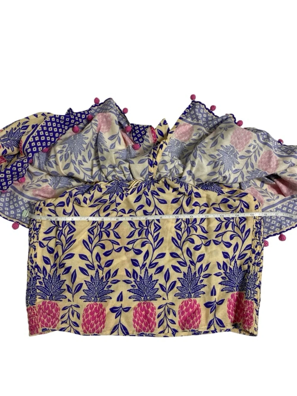 FARM Rio Off-the-Shoulder Ruffle Crop Top - Picture 3 of 8